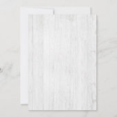 Invitation Lunch de mariage rustique en bord de mer (Dos)