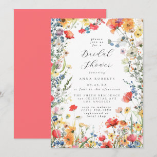 Invitation Lunch en plein air pour un mariage champêtre