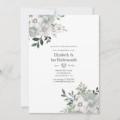 Invitation Luncheon de demoiselles d'honneur à l'aquarelle Ar (Devant)