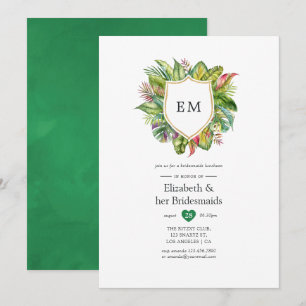 Invitation Luncheon de demoiselles d'honneur tropical d'été M