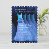 Invitation Luncheon de femme de chambre Brunch Robe Bleue V02 (Debout devant)
