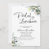 Invitation Luncheon de mariage de verdure  (Devant)