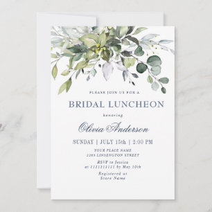 Invitation LUNCHEON Eucalyptus simple et élégant