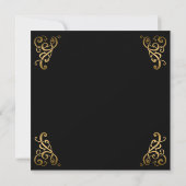 Invitation Luncheon nuptiale d'automne Élégant or | Wedding s (Dos)