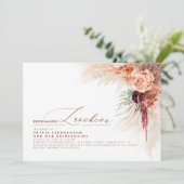 Invitation Luncheon Pampas Fête des mariées en herbe (Debout devant)