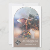 Invitation Lune céleste et crête de monogramme solaire RSVP Q (Dos)