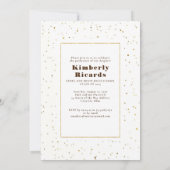 Invitation Lune céleste et étoiles Diplômé en photo (Dos)