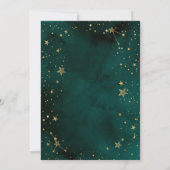 Invitation Lune céleste rose, Fête des mariées des étoiles pa (Dos)