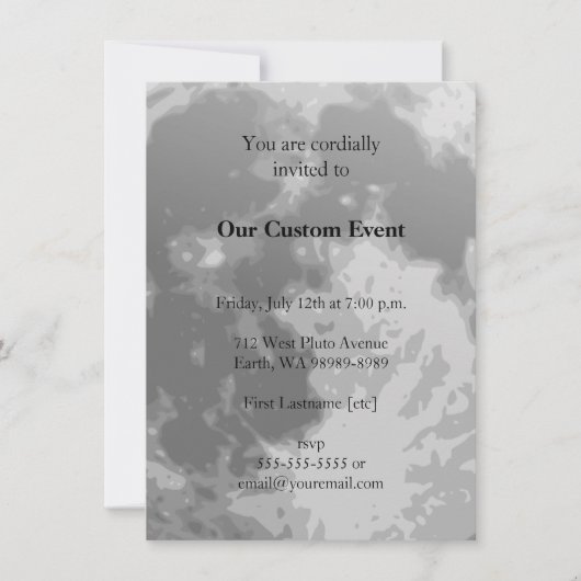 Invitation Lune complète (Devant)