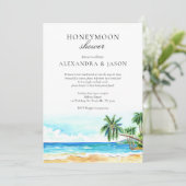 Invitation Lune de miel Douche Invitation, Couples Douche (Debout devant)