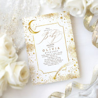 Lune de nuit étoilée Baby shower céleste mystique