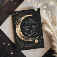 Lune de nuit étoilée Mystique Anniversaire céleste