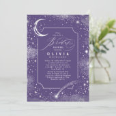 Invitation Lune de nuit étoilée Mystique Fête des mariées cél (Debout devant)