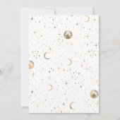 Invitation Lune de nuit étoilée Mystique Fête des mariées cél (Dos)