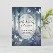 Invitation Lune des ailes et minuit Magique fête d'anniversai (Debout devant)