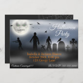Invitation Lune des zombies (Devant / Derrière)