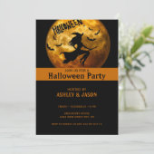 Invitation Lune d'Halloween adulte (Debout devant)