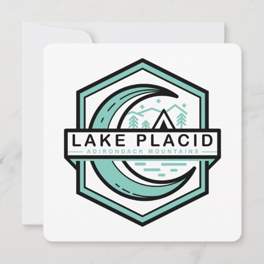 Invitation lune du lac lune brillant hexa (Devant)