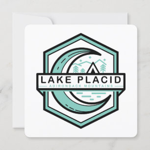 Invitation lune du lac lune brillant hexa