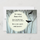 Invitation Lune Éffrayante d'Halloween (Dos)