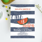 Invitation L'une est Melon 1er anniversaire mignonne Watermel