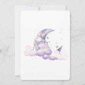 Invitation Lune et étoiles Espace Anniversaire (Dos)