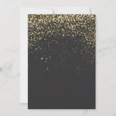 Invitation Lune et étoiles Sweet 16 Gold/Blk ID788 (Dos)