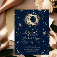 Lune et Soleil Étoiles Or Céleste Luncheon de Mari