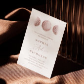 Invitation Lune mystique rose | Élégant Mariage photo