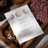 Invitation Lune mystique rose | Élégant Mariage photo