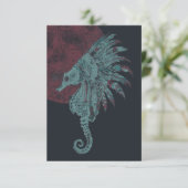 Invitation lune rouge (Debout devant)