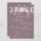 Invitation Lunes aquarelles colorées (Devant / Derrière)