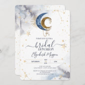 Invitation Lunes célestes, Étoiles Déjeuner nuptial (Devant / Derrière)