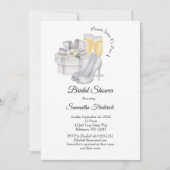 Invitation Lunettes de Champagne Chaussures nuptiales Fête de (Devant)