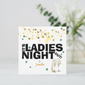 Invitation Lunettes de Champagne Étincelles Bachelorette (Debout devant)