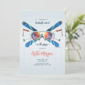 Invitation Lunettes de neige (Debout devant)