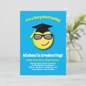 Invitation Lunettes de soleil Cool Emoticon Jote Graduation P (Debout devant)