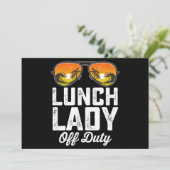 Invitation Lunettes de soleil de la dame du déjeuner hors ser (Debout devant)