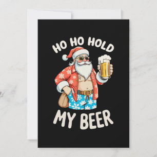 Invitation Lunettes de soleil de Noël Santa Tiens ma bière Ch