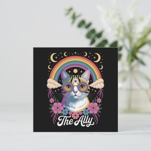 Invitation Lunettes de soleil Funny Ally Ca Pride Fierté gay (Debout devant)