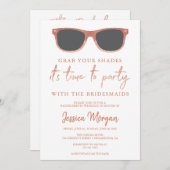 Invitation Lunettes de soleil Itinéraire du week-end de bache (Devant / Derrière)