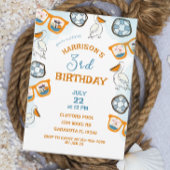 Invitation Lunettes de soleil nautique Pool Party Garçon Anni