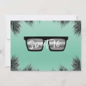 Invitation Lunettes de soleil noir et argent Turquoise Sweet (Dos)