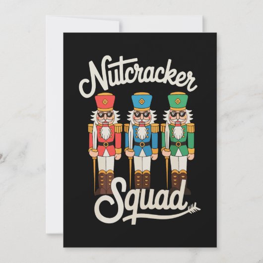 Invitation Lunettes de soleil Nutcracker Squad Noël Xmas Fête (Devant)