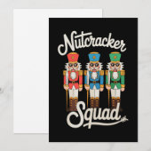 Invitation Lunettes de soleil Nutcracker Squad Noël Xmas Fête (Devant / Derrière)