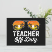 Invitation Lunettes de soleil Prof hors service Dernier jour  (Debout devant)