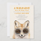 Invitation Lunettes de soleil Wild One Daisy Fox Baby shower (Devant)