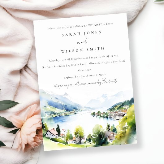 Invitation Lungern Suisse aquarelle Engagement