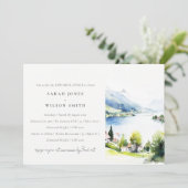 Invitation Lungern Switzerland Landscape Rehearsal Dinner (Debout devant)