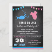 Invitation Lures ou dentelle Parti de la révélation de genre (Devant)